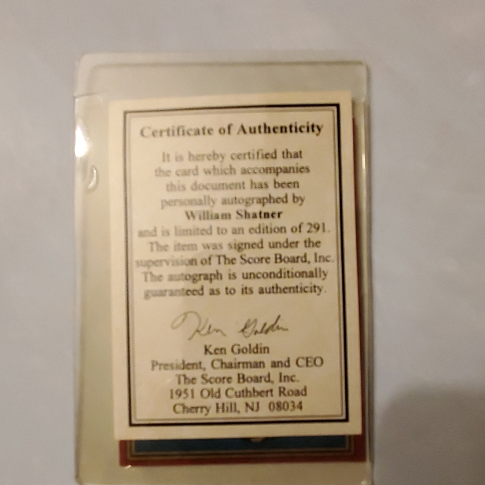 Signed William Shatner Star Trek card photo - Picture 3 of 7